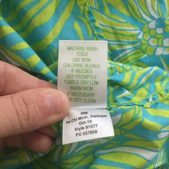 Lilly Pulitzer Button Down In Daisy Darling - Picture 6 of 6